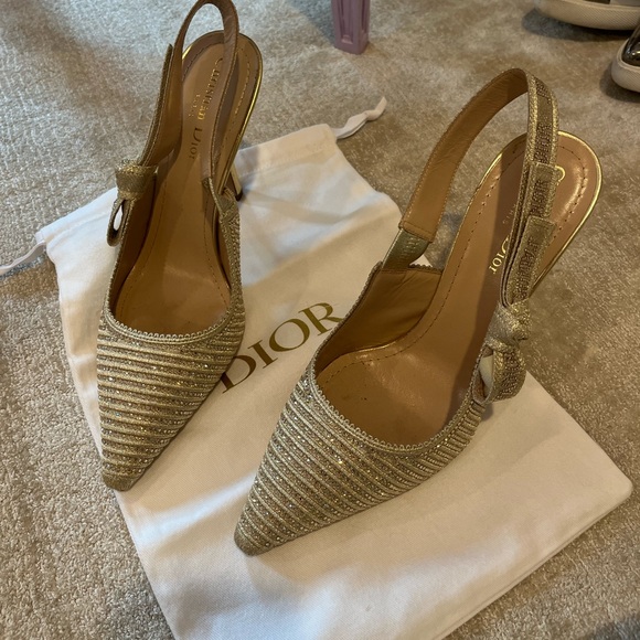 Dior Or J'Adior Slingback Pump Gold - Picture 4 of 8